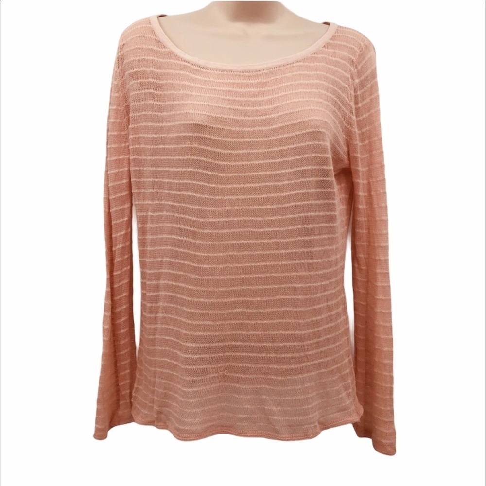 Moth women’s peach knit‎ longsleeve top size Medium
